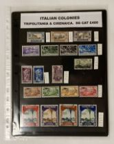 ITALIAN COLONIES - TRIPOLITANIA & CIRENAICA STAMPS