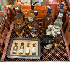 COLLECTION OF ALCOHOL - MAINLY BLENDED WHISKEY