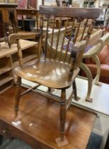 OAK SPINDLE BACK WINDSOR CHAIR