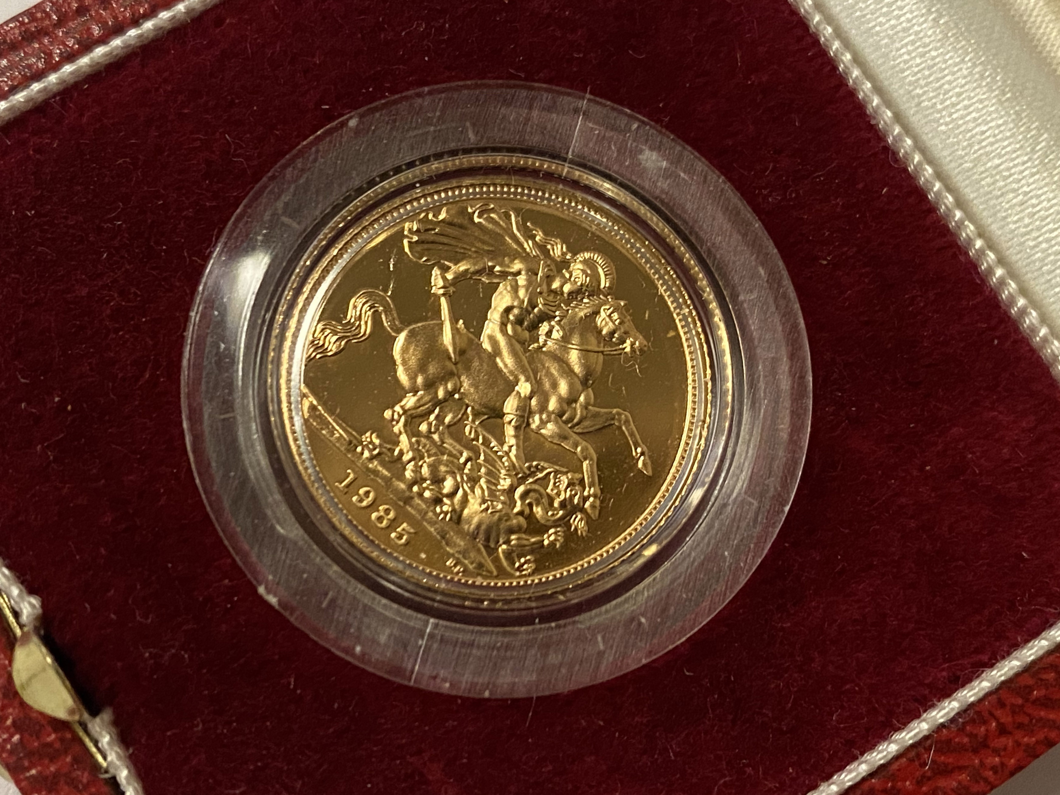 1985 PROOF SOVEREIGN NO.00665 - 8 GRAMS APPROX - Image 2 of 2
