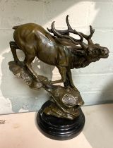 BRONZE STAG - 30CMS (H) APPROX
