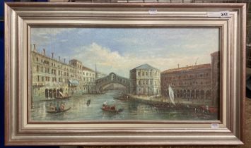 OIL ON CANVAS VENICE SCENE - SIGNED BY POLO FIZZ