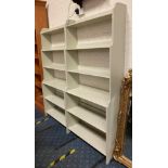 PAIR OF PAINTED BOOKCASES