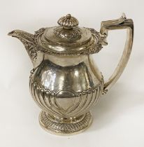 GEORGIAN HM SILVER TEAPOT - APPROX 32 OZ IMP