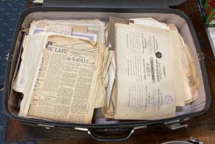 HISTORICAL PAPERS FROM A FRENCH PROPERTY INCLUDING OLD BONDS