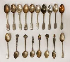 QTY OF HM SILVER SPOONS - 11 IMPS OZS APPROX