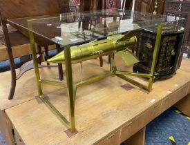 GLASS TOP ROCKET TABLE