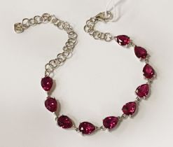 RUBY BRACELET - MARKED 925