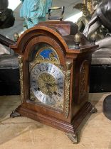 MAHOGANY MANTLE CLOCK