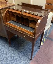 MAHOGANY CYLINDER DESK