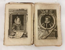 1735 -1736 ROYAL ENGRAVINGS GEO VERTUE SCULP BOOK