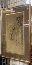 SCROLL ON SILK PAINTING BY YEI KAI C.1870 - APPROX 94 CMS H X 58 CMS W