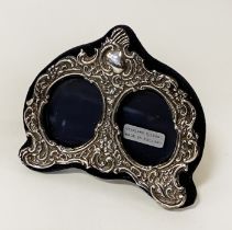 HM SILVER DOUBLE PHOTO FRAME