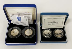 £2 COIN SET & N.H.S SILVER PROOF SET