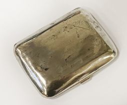 HM SILVER CIGARETTE CASE - APPROX 56.3 GRAMS