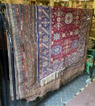 5 PERSIAN CARPETS A/F