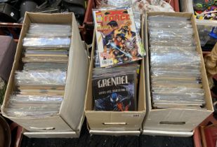 3 BOXES OF COMICS - MARVEL ETC