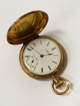 14CT GOLD ELGIN POCKET WATCH - APPROX 56 GRAMS