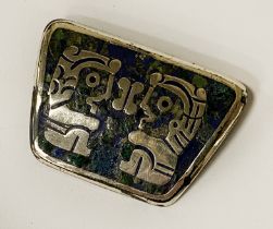 STERLING MEXICAN SILVER BROOCH