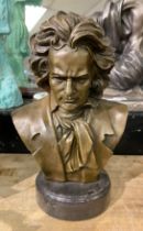 BEETHOVEN FIGURE- APPROX 30CMS H - 29CMS (H) APPROX