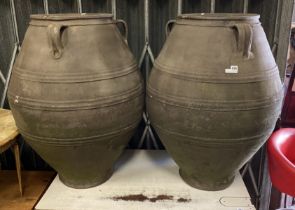PAIR OF LARGE GARDEN URNS ''CAPITAL GARDEN PRODUCTS''