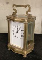 BRASS CARRIAGE CLOCK