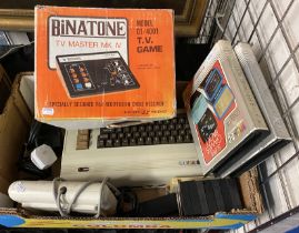 COMMODORE VIC/20 KEY & SUPER GAMES PACK 1 & 2 & OTHER GAMES A BINATONE TV MASTER BOX