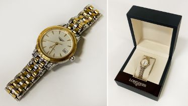 LONGINES MODEL WHITE II INDEX COCKTAIL WATCH SERIAL NO 47954340 IN IT'S ORIGINAL BOX WITH PAPERWORK