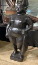 FRENCH BRONZE OF BIG LADY 25CMS (H) APPROX