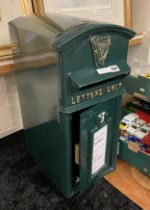 CAST IRON IRISH GREEN POST BOX