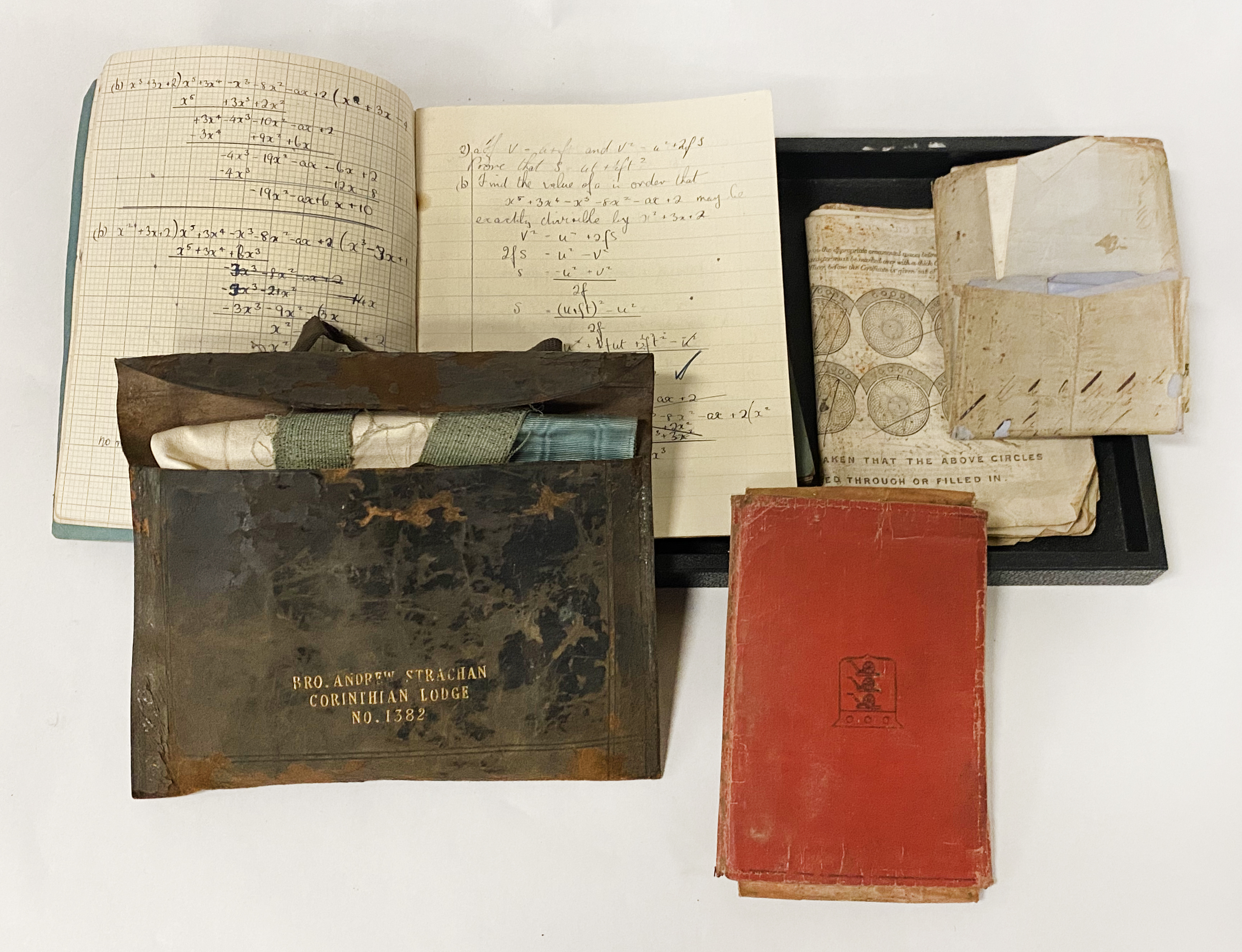 COLLECTION OF ANDREW STACHAN INCLUDING GRANDSON LETTERS OF WWI MERCHANT NAVY ETC.