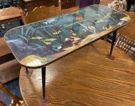 ART DECO FISH TABLE