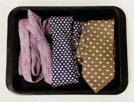 3 HERMES SILK TIES