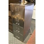 SILVER 4 DRAWER FILING CABINET