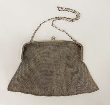 VINTAGE 830 SILVER CHAIN MAIL BAG - 8 IMP OZS APPROX