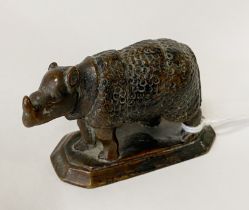 SMALL BRONZE RHINO