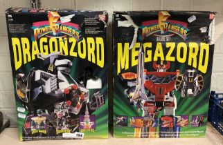 2 POWER RANGERS FIGURES: DRAGONZORD/MEGAZORD