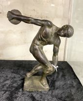 BRONZE OF OLYMPIC FIGURE - 18.5CMS (H) APPROX