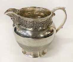 HM SILVER JUG - APPROX 35 IMP OZ - 18 CMS (H) APPROX