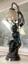 NEOCLASSICAL CHERUB TABLE LAMP