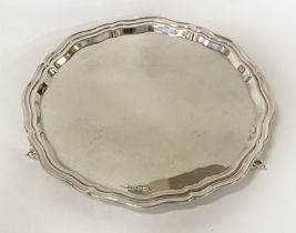 HM SILVER SALVER - APPROX 18 IMP OZ