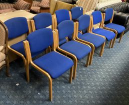 SET OF 8 RECEPTION CHAIRS