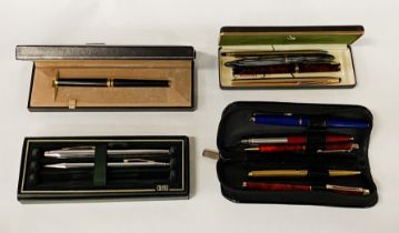 COLLECTION OF PENS - 2 CROSS & OTHERS