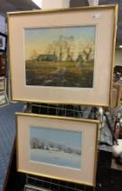 TWO SIGNED WATERCOLOURS - PAUL EVANS