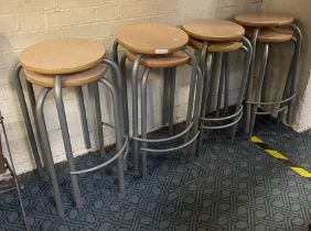 8 STACKING STOOLS