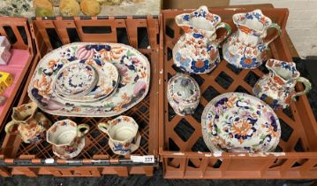 TWO TRAYS OF MASONS IRONSTONECHINA