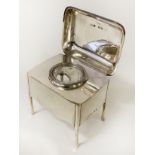 HM SILVER INKWELL ON LEGS - 9.5 CMS (H) APPROX