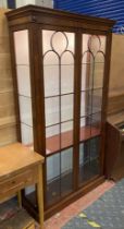 MAHOGANY DISPLAY CABINET