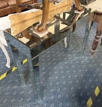 GLASS TOP HALL TABLE