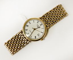 GENTS ROTARY 9 CARAT GOLD QUARTZ WRISTWATCH